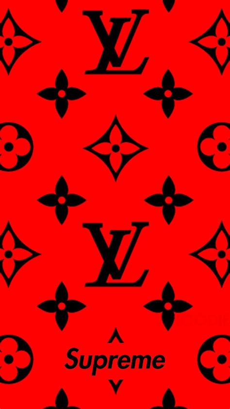 red supreme lv wallpaper|gucci x louis vuitton wallpaper.